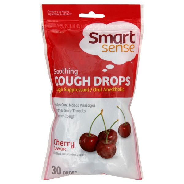 Smart Sense Cough Drops, Soothing, Cherry, 30 drops at Kmart.com