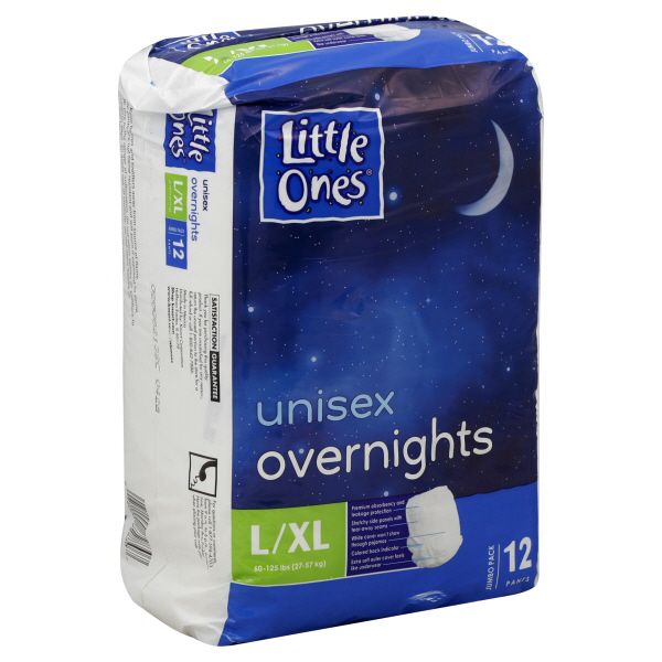 Little Ones Training Pants, Overnights, Unisex, L/XL (60-125 lbs), Jumbo Pack, 12 pants at Kmart.com