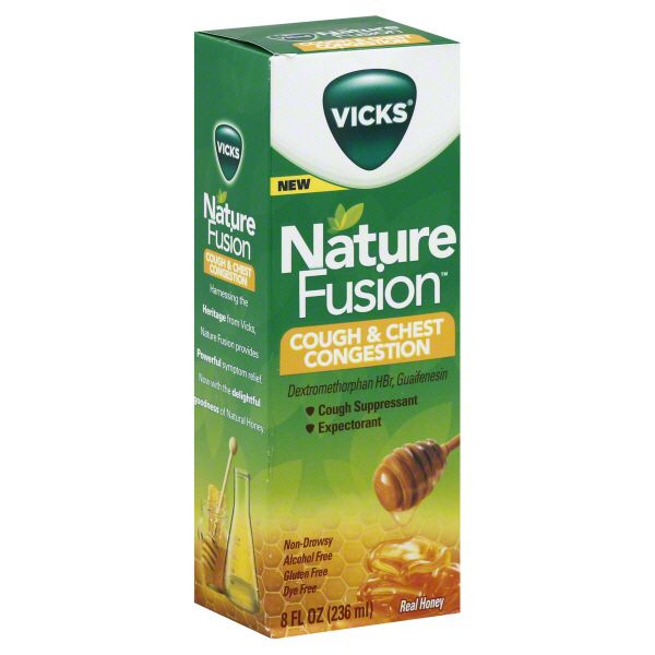 Vicks Nature Fusion Cough & Chest Congestion, Real Honey, 8 fl oz (236 ml) at Kmart.com