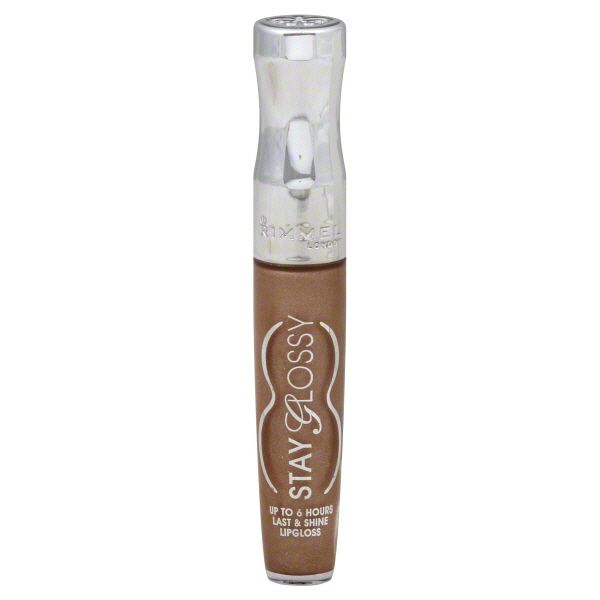Rimmel Stay Glossy Lipgloss, Unlimited Gold 050, 0.18 fl oz (5.5 ml) at Kmart.com