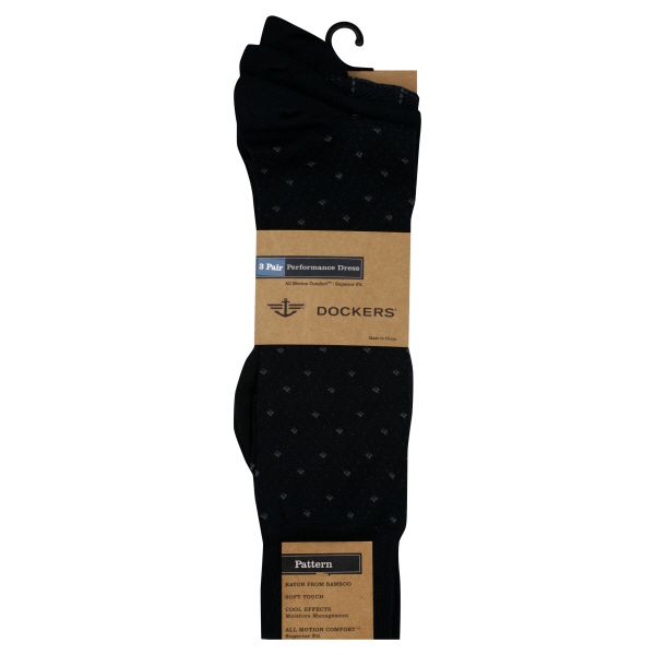 Dockers Socks, Performance Dress,  Pattern, Navy 400, 3 pair at Sears.com