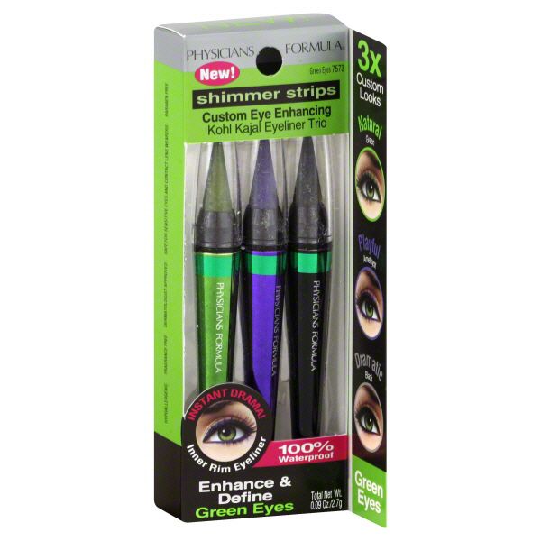 Physicians Formula Shimmer Strips Eyeliner Trio, Kohl Kajal, Green Eyes 7573, 3 eyeliners [0.09 oz (2.7 g)] at Kmart.com