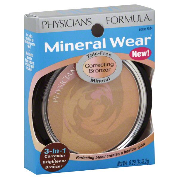 Physicians Formula Mineral Wear Bronzer, Correcting, Mineral, Bronzer 7544, 0.29 oz (8.2 g) at Kmart.com