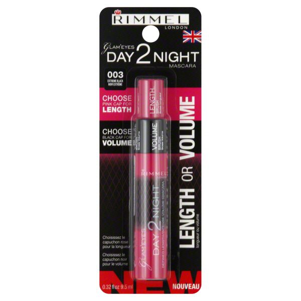 Rimmel Glam'Eyes Mascara, Day2Night, Extreme Black 003, 0.32 fl oz (9.5 ml) at Kmart.com