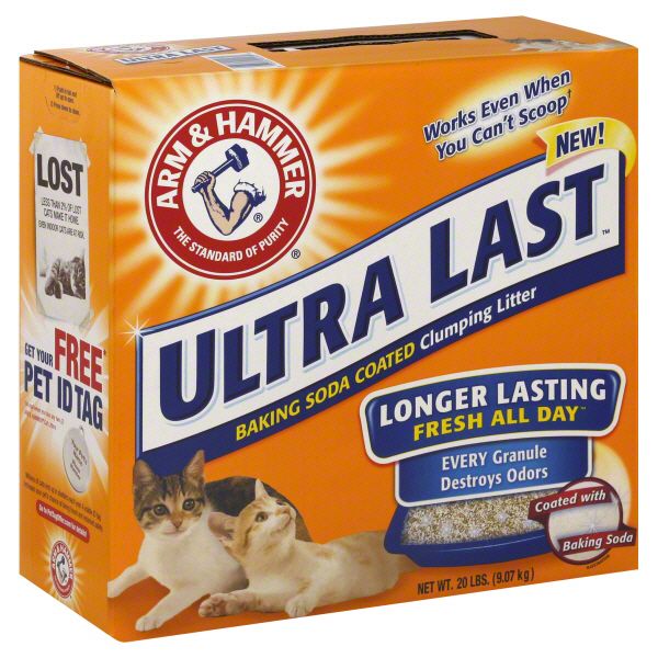 Arm & Hammer Ultra Last Litter, Clumping, Baking Soda Coated, 20 lb (9.07 kg) at Kmart.com
