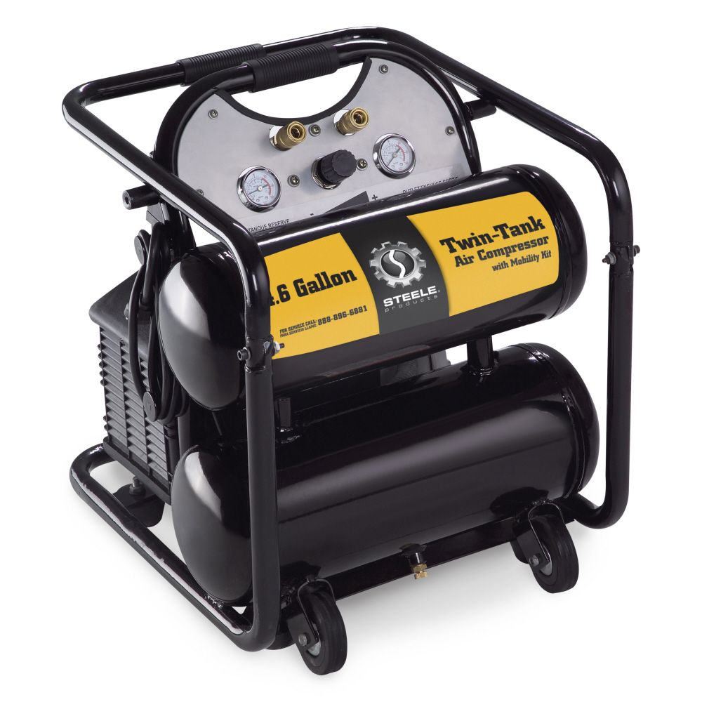 Steele 5 Gallon Twin Tank Air Compressor at Kmart.com