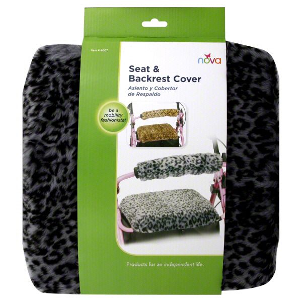Nova Ortho-Med Inc Seat & Backrest Cover, Snow Leopard, 1 set at Kmart.com