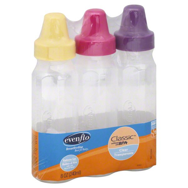 Evenflo Classic Bottles, 8 oz, Slow Flow 1, (0-3 m), 3 bottles at Kmart.com