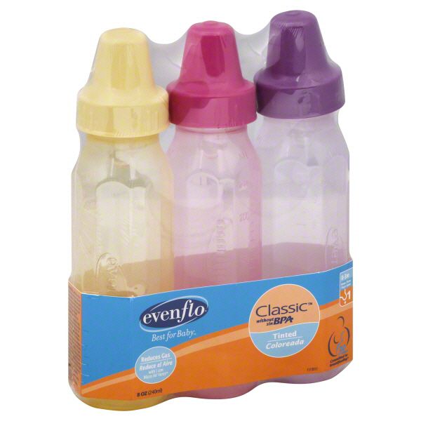 Evenflo Classic Bottles, 8 oz, Slow Flow 1, (0-3 m), 3 bottles at Kmart.com