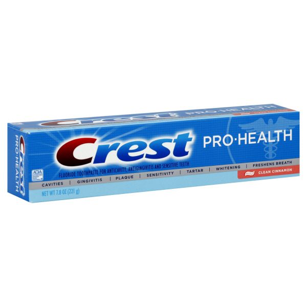 Crest Pro-Health Fluoride Toothpaste, Clean Cinnamon, 7.8 oz (221 g ...