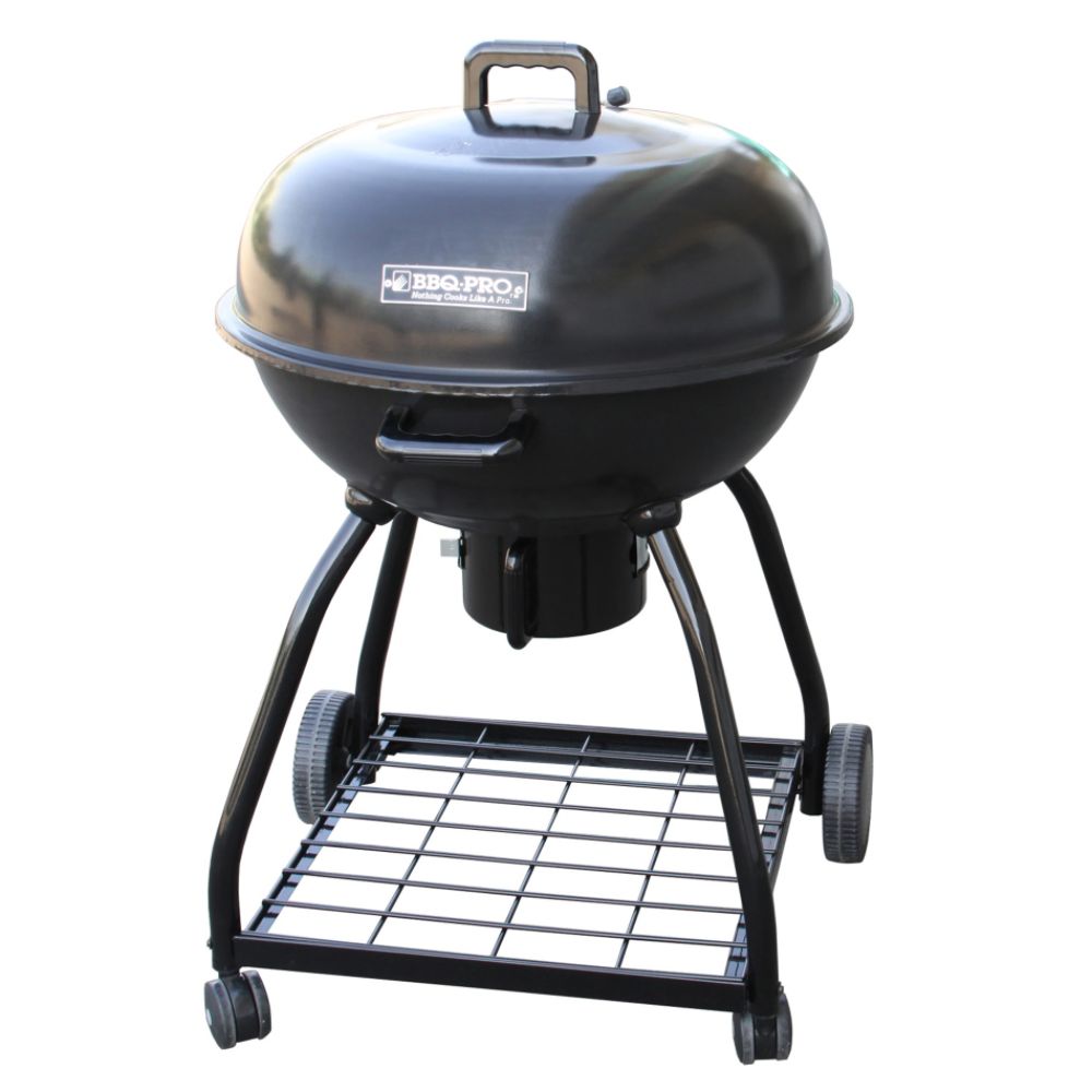 bbq pro26 magnum kettle charcoal grill black lid