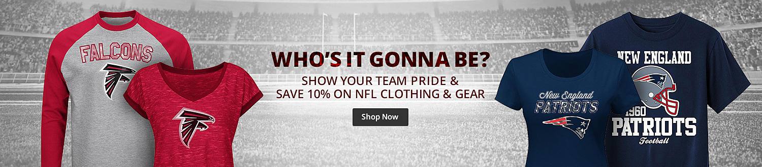 Who's it gonna be? | Show your team pride & save 10% on NFL clothing & gear