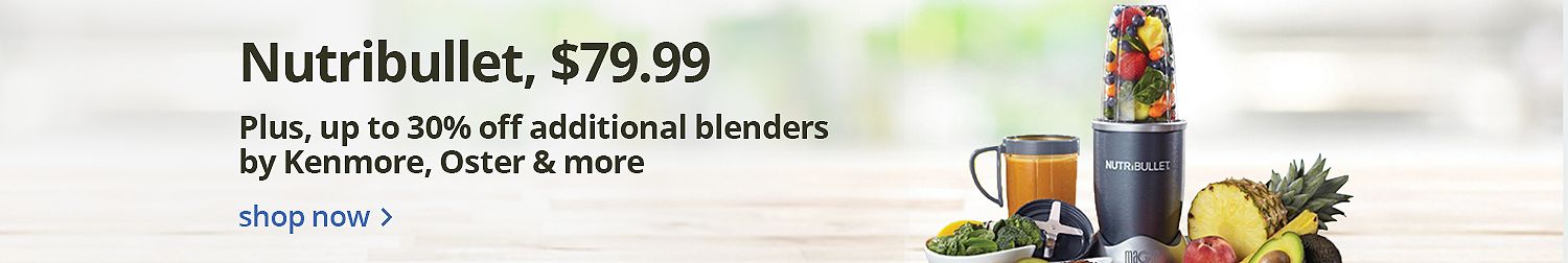  up to 30% off Nutribullet plus additional blenders on sale