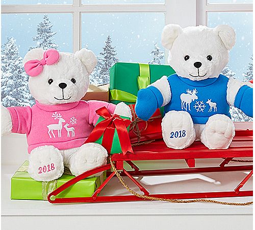 2018 christmas teddy bears