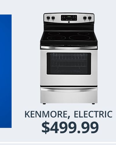 Kenmore Electric Range; $499.99