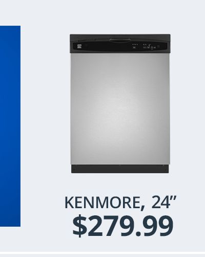 Kenmore Dishwasher; $279.99