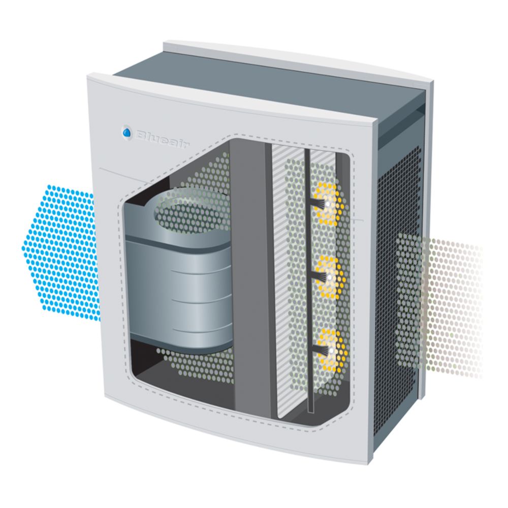 blue air purifier maintenance