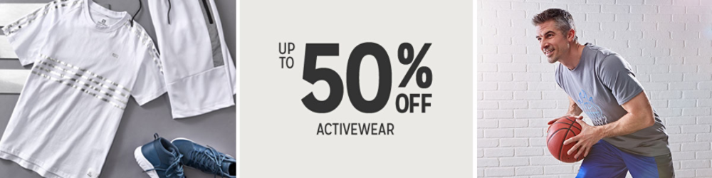 Up to 50% off Men's Activewear