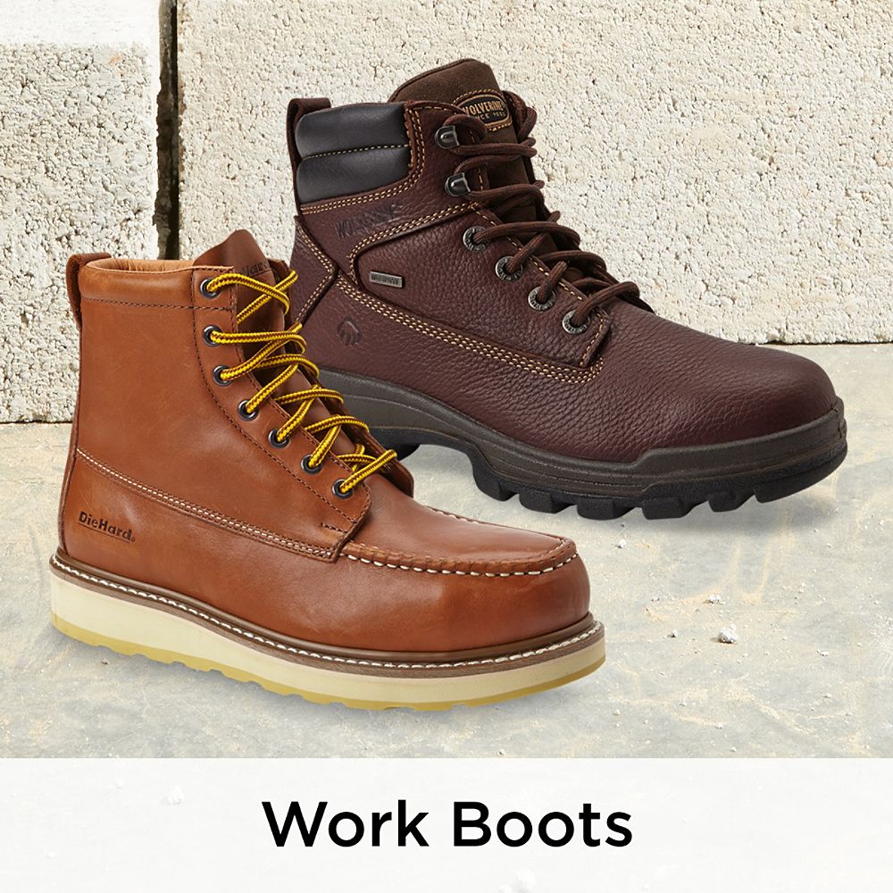 mens square toe work boots clearance