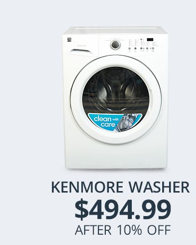 Kenmore top Load Washer; $494.99 after 10% off
