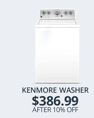 Kenmore front Load Washer; $386.99 after 10% off