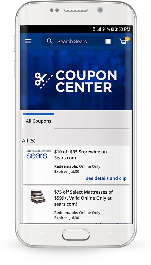 Sears Mobile App Sears