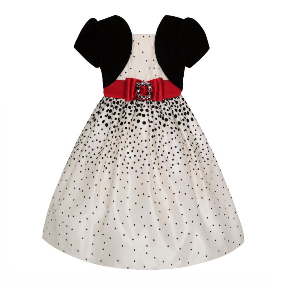 Love Girl’s Dress Border Dot with Shrug at Sears.com