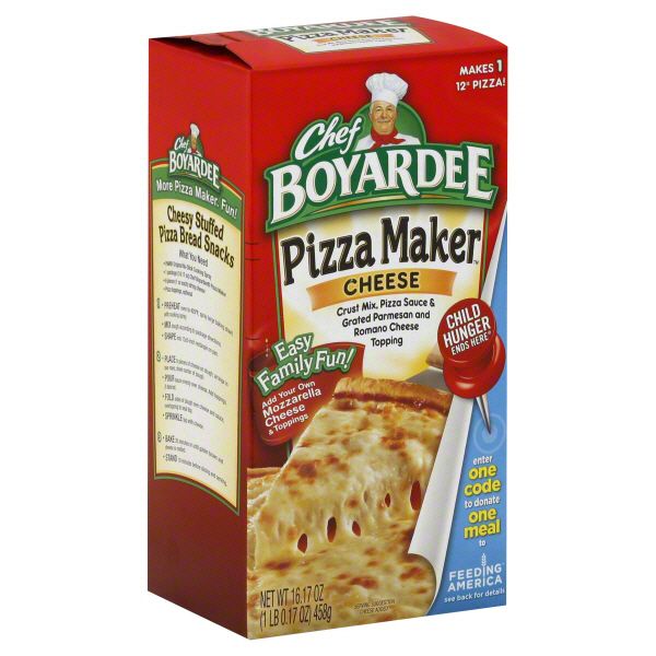 Chef Boyardee Pizza Maker, Cheese, 16.17 oz (1 lb 0.17 oz) 458 g | Shop ...