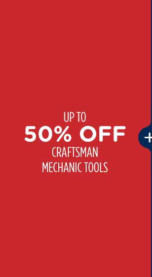 Up to 50% off craftsman mechanics tools