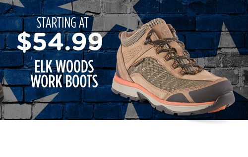 Elk Woods work boots starting at $54.99