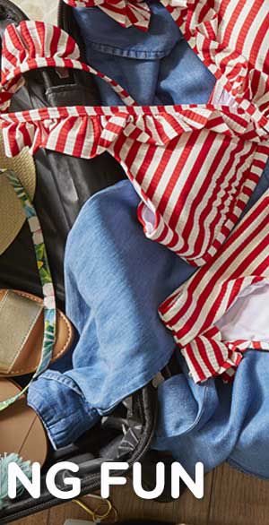 Up to 30% off summer fashions