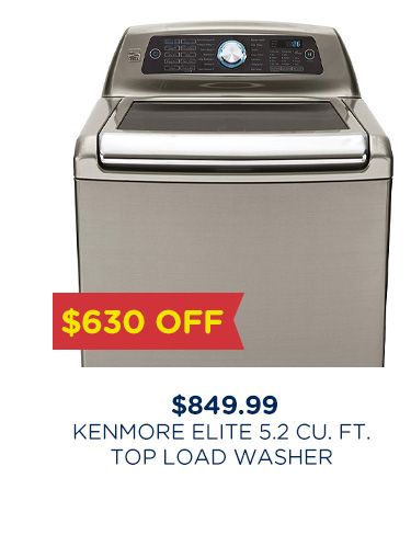 Kenmore Elite 5.2 cu. ft. Top Load Washer 