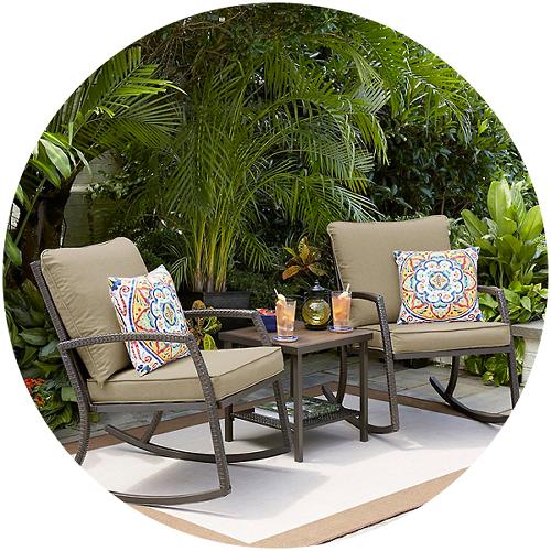 Outdoor Patio Furniture Sears - Layton 3 Piece Patio Conversation Set
